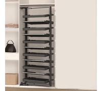 Pull Out Shoe Rack Rotating Stackable Organizer Adjustable Height-Adjustable Telescopic Shoe Shelf Metal Construction High Load-Bearing Capacity for entryways 12Tier160-172cm,73cm