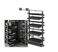 Pull Out Shoe Rack Rotating Stackable Pull-Out Storage Cabinet Vertical Shelf Organizer Adjustable，3-in-1 Coat Rack with Shoe Bench - Solid Wood Hall Tree for Entryway Storage and Coat Hangi