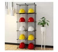 Pull Out Shoe Rack Rotating Stackable Pull-Out Storage Cabinet Vertical Shelf Organizer Adjustable，Metal Helmet Display Rack - 2/3/4/5 Tier Organizer for Baseball Hats, Cowboy Hats, Hard Hat