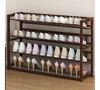 Pull Out Shoe Rack Rotating Stackable Pull-Out Storage Cabinet Vertical Shelf Organizer Adjustable，Multi-Tier Bamboo Shoe Rack - Free Standing Corner Shelf Organizer for Hallway, Living Room