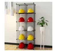 Pull Out Shoe Rack Rotating Stackable Pull-Out Storage Cabinet Vertical Shelf Organizer Adjustable，Metal Helmet Display Rack - 2/3/4/5 Tier Organizer for Baseball Hats, Helmets, Cowboy Hats