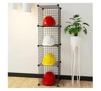 Pull Out Shoe Rack Rotating Stackable Pull-Out Storage Cabinet Vertical Shelf Organizer Adjustable，Metal Helmet Display Rack - 2/3/4/5 Tier Metal Organizer for Helmets, Hats, and Shoes - Com