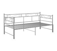 Pull-out Sofa Bed Frame Grey Metal 90x200 cm #1 GHB