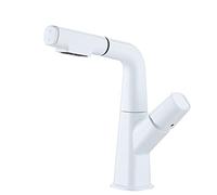 Pull Out Spray Bathroom Sink Faucet, Brass Basin Mixer Tap, Hot & Cold Water Taps for Kitchen & Bathroom, Kitchen Faucet with Modern Design