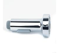 Pull-Out Spray Head for Kitchen Sink Mixer Tap, 1/2 Inch G Standard Connection, ABS Plastic with Chrome or Brushed Finish, Rain & Bubble Spray Mo(Chrome)