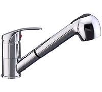 Pull Out Spray Kitchen Mixer Tap for Sink Basin, Monobloc Design for Easy Cleaning and Flexible Use