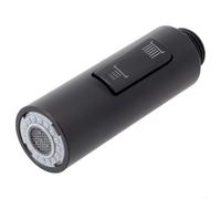 Pull Out Spray Shower Head, 1 Pack Black Tap Sprayer for Kitchen Sink G1/2'' Connector Two Spray Modes ABS Construction Replacement for Household Use