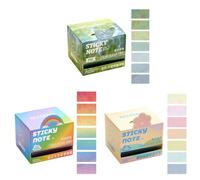 Pull-Out Sticky Notes Paper with Dispensing Box, 3 Styles | Gel Pen and Ballpoint Pen Compatibility, Pull-Out Access for Notes Highlighting and Household Messages