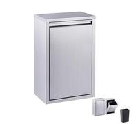 Pull-Out Trash Drawer - Stainless Steel Tilt-Out Trash Cabinet with 15L Waste Basket for Outdoor Kitchen BBQ Grill Station