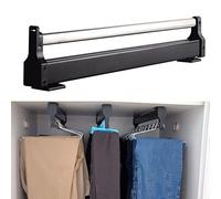 Pull Out Trouser Hanger Rack, Closet Clothes Hanger Rail, Pull-Out Closet Rod 30-60cm, Wardrobe Clothing Rail, Closet Organizer Rack for Pants and Coat (Size : 40cm)