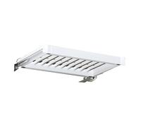 Pull-Out Trouser Rack Drawer Invisible Drying Rack, Built-in Wardrobe Pull-Out Basket, Space Saving White Wardrobe(614-664mm)