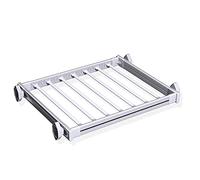 Pull-Out Trouser Rack Removable Pull-Out Rack Wardrobe Storage Expandable Space Saving Drawer-Style Hanger Rod Rolling Trolley, Basics Laundry RackPull Out Trousers Rack Clothes Organizers P