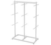 Pull-Out Trouser Rack Removable Pull-Out Rack Wardrobe Storage Expandable Space Saving Drawer-Style Hanger Rod Rolling Trolley,Multifunctional Lingerie Display Stand For,Bianco-31.5x15.75x53.15in