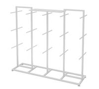 Pull-Out Trouser Rack Removable Pull-Out Rack Wardrobe Storage Expandable Space Saving Drawer-Style Hanger Rod Rolling Trolley,Multifunctional Lingerie Display Stand For,Bianco-59.06x15.75x53.15in