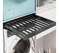 Pull-Out Trouser Rack Removable Pull-Out Rack Wardrobe Storage Expandable Space Saving Drawer-Style Hanger Rod Rolling Trolley,Pull Out Pants Rack Hidden Drying Rack with Silent Sliding Rail