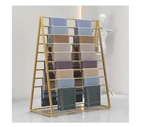 Pull-Out Trouser Rack Removable Pull-Out Rack Wardrobe Storage Expandable Space Saving Drawer-Style Hanger Rod Rolling Trolley,Double-Sided Metal Scarves Display Rack -Versati.Gold-60x50x146cm