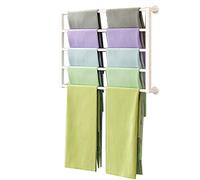 Pull-Out Trouser Rack Removable Pull-Out Rack Wardrobe Storage Expandable Space Saving Drawer-Style Hanger Rod Rolling Trolley,d Wall Mount Scarf Display RackMetal Clothing Stand for Shawls