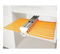 Pull Out Trousers Pants Rack, Double Row 22 Arms Steel Jeans Hangers, Top Mounted Pant Organizer for Wardrobe Closet Storage