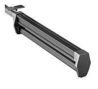 Pull-out Trousers Rack 26cmx10cm Extendable Trouser Rack Aluminum Alloy Pants Hanger Silent Buffer Space-Saving Rack Multi-functional Closet Rod Easy To Install Retractable Pants Hangers Racks(Gray,26