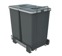 Pull out Waste Bin Recycling - for min 400mm Cabinet - Ecofil 2 x 24l container