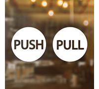 Pull Push Door Sign Sticker Signs Stickers Window Vinyl Kitchen Adhesive Shop Open Set Label Decal Office Outdoor Restaurant gate Closed Indoor Cafe Doors Signage Salon Handle Home Vintage Lettering
