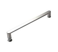 Pull Push Glass Door Pull Handle，Stainless Steel Shower Door Knob，Polish Chrome Towel Bar，Shower Screen Door Button with Bathroom Accessories (Size : 400mm)