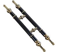 Pull Push Shower Kitchen Door Pulls Door Pull Heavy Duty Barn Door Handle,Hotel Hall Ktv Coffee Shop Antique Push Pull Handle Interior Exterior Round Door Pull Handle Stainless S,Black Gold-86Cm/34In