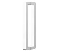 Pull Push Shower Kitchen Door Pulls Studio Metal Barn Door Handle, Indoor Outdoor Push Pull Doors Handle for Home Bathroom Glass Doors, White(62.5cm/24.6in)