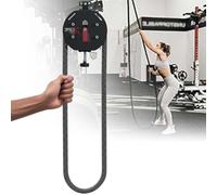 Pull Rope Fitness Machine, Suspended Home Gym Equipment With Adjustable Cable Pulley System, Adjustable Resistance (0-30kg) For Upper Body, Core Training & Muscle Endurance Workouts(Red)