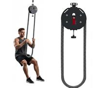 Pull Rope Fitness Training, Endless Rope Trainer, Hang To Exercise Home Gym Equipment, Adjustable Resistance 0-30kg, 330lb Load Capacity Fitness Rope Trainer For Core Training(Black)