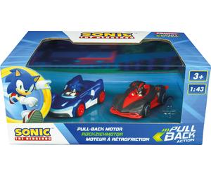 Pull & SPEED 15813023 P&S Hedgehog-Sonic vs. Shadow Twinpack Wind-up Vehicle, Mu