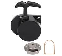 Pull Starter for 49cc to 80cc 2 Stroke Engine, Aluminum Starter Assy, Low Noise Efficient Pull Start with Black Coating, Replacement Starter for Motorized