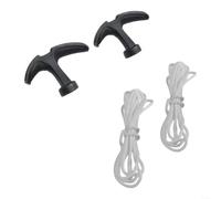 Pull Starter Handle with 1m Cord for Garden Mowers and Pull | Lawnmower Starter Cord Kit Pull Handle Assembly for braided Nylon Pull Cord