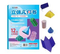 Pull String 3D Geometry Book | Braid Rope Teaching Area formula Book | Interactive Toy Braid Rope Teaching Volume formulas for Beginners Children Kids Girls Engaging Hands-on Activities