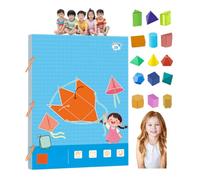 Pull String 3D Geometry Learning Book,3D Geometry Learning Book with Braided Rope Design Teach Volume & Surface Area Formulas (15-Model)
