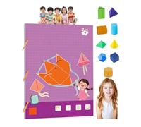 Pull String 3D Geometry Learning Book,3D Geometry Learning Book with Braided Rope Design Teach Volume & Surface Area Formulas (9-Model)