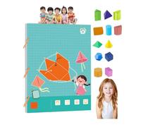 Pull String 3D Geometry Learning Book,3D Geometry Learning Book with Braided Rope Design Teach Volume & Surface Area Formulas (12-Model)