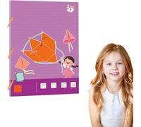 Pull String 3D Geometry Learning Book, 3D Geometry Learning Book with Pull Cord, Interactive Math Learning Toy, Teaches Volume & Surface Calculation, 9/12/15 Geometric Body (9 Solids)