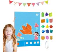 Pull String 3D Geometry Learning Book, 3D Geometry Learning Book with Safe Braided Rope Design, Teach Volume & Surface Area Formulas, Pull-String Model Book with Solids Geometric Models (15-Model)