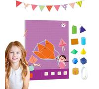 Pull String 3D Geometry Learning Book, 3D Geometry Learning Book with Safe Braided Rope Design, Teach Volume & Surface Area Formulas, Pull-String Model Book with Solids Geometric Models (9-Model)