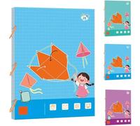 Pull String 3D Geometry Learning Book, 9/12/15 Solids Geometric Models for Kids,Safe Braided Rope Design, Enhance Geometric Understanding(15model)