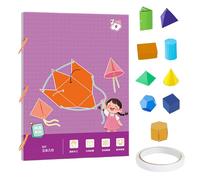 Pull String 3D Geometry Learning Book | D-IY 3D Geometry Learning Book | Teach Volume & Sur-face Area Formulas - Textbook For Geo-metry With Pull String