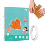 Pull String 3D Geometry Learning Book | D-IY 3D Geometry Learning Book | Teach Volume & Sur-face Area Formulas - Textbook For Geo-metry With Pull String