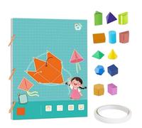 Pull String 3D Geometry Learning Book, Diy Solid Geometry Thinking Training Book, 3D Geometry Learning Book with Braided Rope Design Teach Volume & Surface Area Formulas (12-Model)