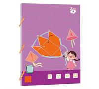 Pull String 3D Geometry Learning Book,DIY Solid Geometry Thinking Training Book,Teach Volume & Surface Area Formulas,Space Thinking Training Game,Folding Geometric Shape Toy (9-Model)