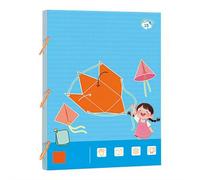 Pull String 3D Geometry Learning Book,DIY Solid Geometry Thinking Training Book,Teach Volume & Surface Area Formulas,Space Thinking Training Game,Folding Geometric Shape Toy (15-Model)