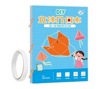 Pull String 3D Geometry Learning Book, Educational Geometry Toy, Spatial Thinking Toy 29.7x21cm/11.69x8.27 Inches Safe Materials/Supports Collaborative Learning For Students Teens