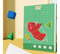 Pull String 3d Geometry Learning Book, Folding Geometric Shape Learning Toy, Geometry Solids Model Books, Educationsl Thinking Training Game Book, For Kids Aged 5-12