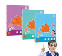 Pull String 3D Geometry Learning Book,Geometry for Beginners with Solids Geometric Models,Folding Geometric Shape Learning Toy, Enhance Geometric Understanding,for Boys & Girls (Set)