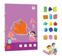 Pull String 3D Geometry Learning Book, Geometry Thinking Training Book, Interactive Learn Explore Volume & Area with 9/12/15 Models, Safe Braided Rope Design (9 Models)